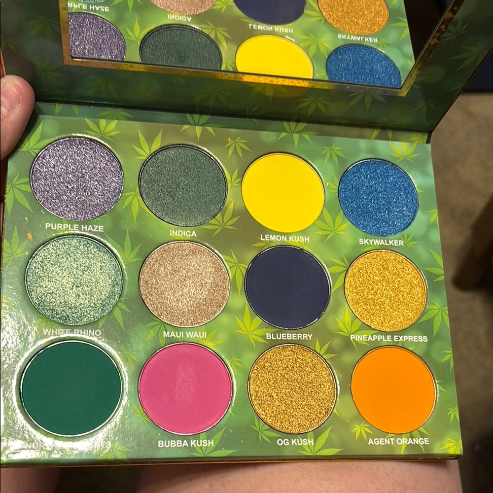 Vibrant Eyeshadow Palette with Mirror